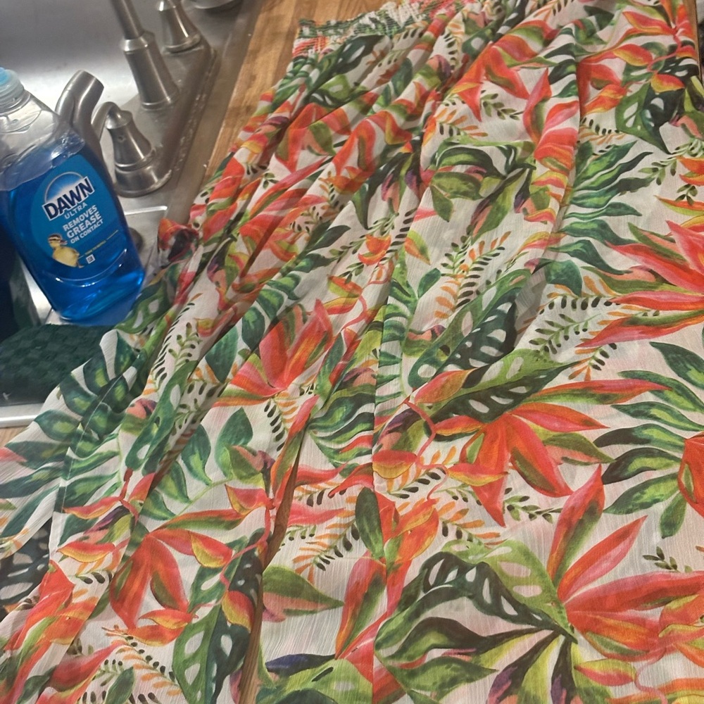 Tropical Floral Maxi Skirt